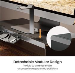Support d'écran en acier robuste ICAN avec support de plateau de range