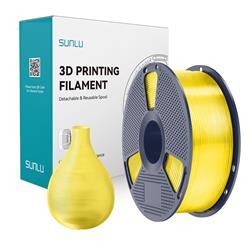 Sunlu 1.75mm, 1kg/spool, PETG filament (Transparent Yellow)