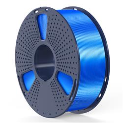 Sunlu 1.75mm, 1kg/spool, Silk PLA+ filament (Blue)