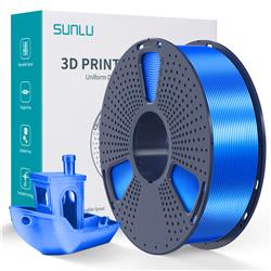 Sunlu 1.75mm, 1kg/spool, Silk PLA+ filament (Blue)