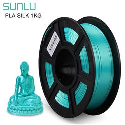 Sunlu 1.75mm, 1kg/spool, Silk PLA+ filament (Green)