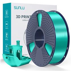 Sunlu 1.75mm, 1kg/spool, Silk PLA+ filament (Green)