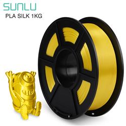 Sunlu 1.75mm, 1kg/spool, Silk PLA+ filament (Yellow)