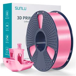 Sunlu 1.75mm, 1kg/spool, Silk PLA+ filament (Pink)