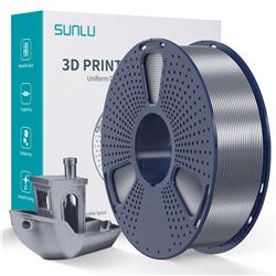 Sunlu 1.75mm, 1kg/spool, Silk PLA+ filament (Grey)