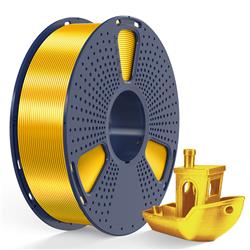 Sunlu 1.75mm, 1kg/spool, Silk PLA+ filament (Light Gold)