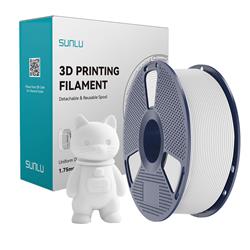 Sunlu 1.75mm, 1kg/spool, PLA Matte (White)