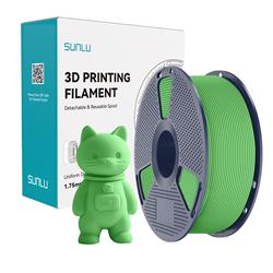 Sunlu 1,75 mm, 1 kg/bobine, PLA mat (vert)