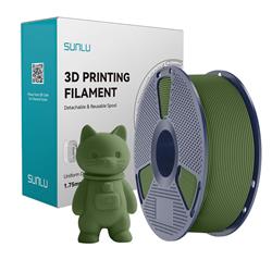 Sunlu 1,75 mm, 1 kg/bobine, PLA mat (vert olive)