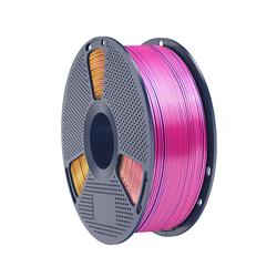 Filament PLA+ tricolore Sunlu Silk, rouge, jaune, vert