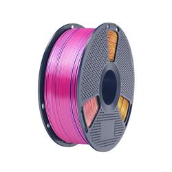 Filament PLA+ tricolore Sunlu Silk, rouge, jaune, vert