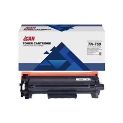 iCAN Compatible Brother TN760 Black Toner Cartridge With Chip