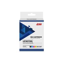 Cartouche d'encre noire et tricolore Brother LC3013XL compatible iCan