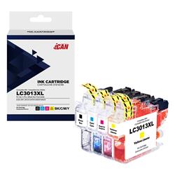 Cartouche d'encre noire et tricolore Brother LC3013XL compatible iCan