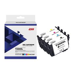 iCan Epson T220XL Black and Tri-color Ink Cartridge (Remanufactured)