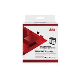 iCan Canon PG245XL Black and CL246XL Tri-color Ink Cartridge