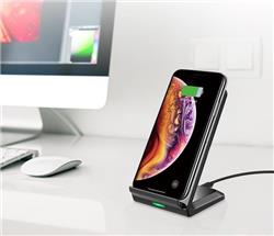 Choetech 10W Dual-Coil Fast Wireless Charging Stand, Dual Coils(Open Box)