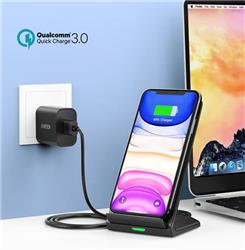 Choetech 15W Dual-Coil Fast Wireless Charging Stand