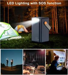 Choetech 50000mAh PD 65W Outdoor Power Bank with Built-in Flashlight(Open Box)