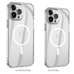 HOCO Magnetic Anti-fall Case for iPhone 15 Pro Max, Transparent