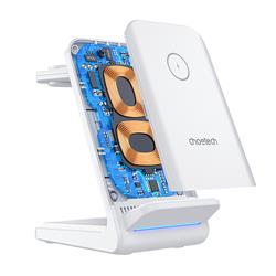 Choetech 3-in-1 15W Wireless Charger Stand, Detachable Watch Charger