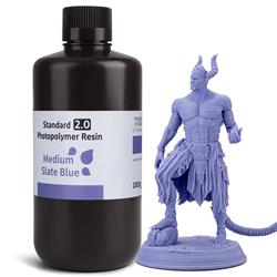 Résine Elegoo Standard V2.0 1000 g Bleu ardoise moyen