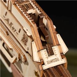 ROKR 3D Wooden Puzzle,AK47 Assault Rifle Justice Guard Series