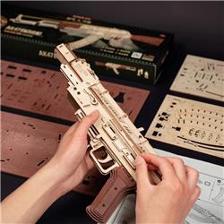 ROKR 3D Wooden Puzzle,AK47 Assault Rifle Justice Guard Series