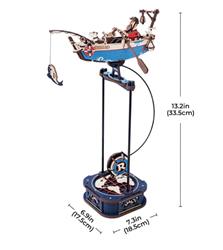 Puzzle 3D en bois à monter soi-même avec pendule Ocean Fisher ROKR MCD02