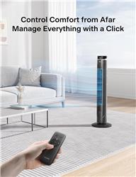 Pelonis  42" Oscillating Tower Fan for Bedroom, Remote, Quiet
