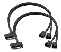 iCAN Internal Fan Power Splitter Cable for two CPUS, 1FT