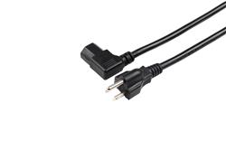 iCAN Left Angle External Computer Power Cable/Cord 18AWG, 10FT