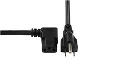 iCAN Left Angle External Computer Power Cable/Cord 18AWG, 10FT