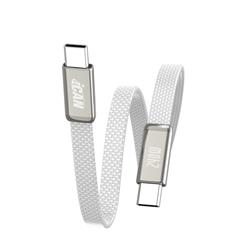 iCAN USB 2.0 Ultra-thin Type-C Male to Male Flat Cable, 240W, 3ft