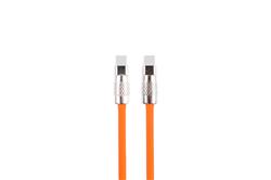 iCAN 6ft USB Type-C to Type-C silicone cable, 240W, Orange