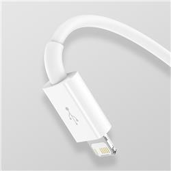 Baseus "Superior Series" Fast Charging Data Cable USB to M+L+C 3.5A ,1.5m (5ft), White(Open Box)