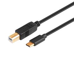 iCAN USB 2.0 Type-C Male to Type-B Male Cable, 240W, 10ft