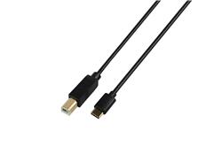 iCAN USB 2.0 Type-C Male to Type-B Male Cable, 240W, 10ft