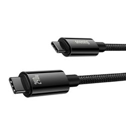 Câble de données de charge rapide Baseus Tungsten Gold USB Type-C vers Type-C 240 W, 3 m, noir