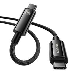 Câble de données de charge rapide Baseus Tungsten Gold USB Type-C vers Type-C 240 W, 3 m, noir