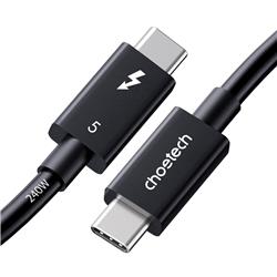 [Certifié Intel] Câble Choetech Thunderbolt 5 USB Type-C vers Type-C, 8K 120 Gbit/s, 1 m