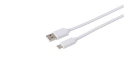 iCAN  USB-A 2.0 to USB Type-C Cable, 2m (6.6ft), White