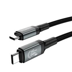 Choetech USB4 Type-C Male to Type-C Male Cable, 240W, 6.6ft