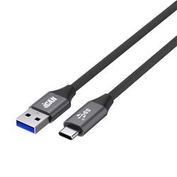 iCAN USB 3.1 Type-A Male to Type-C Male Cable, 15W, 3ft