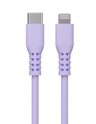 iCAN MFi USB Type-C to Lightning Silicone Cable, PD27W, 6ft, White