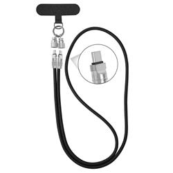 Choetech Phone Lanyard USB Type-C to Type-C, PD60W, 1.2m, Black