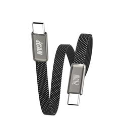 iCAN USB 2.0 Ultra-thin Type-C Male to Male Flat Cable, 240W, 6ft