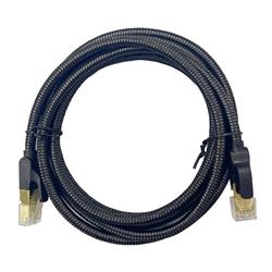 iCAN CAT8 Braided Ethernet Cable, 40Gbps 2000Mhz, S/FTP 26AWG, 7FT