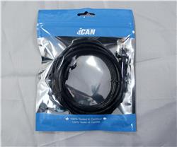iCAN CAT6 Ethernet Patch Cable, UTP 26AWG, 6FT, Black