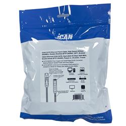 Câble Ethernet tressé iCAN CAT8, 40 Gbit/s, 2 000 MHz, S/FTP 26 AWG, 7,6 m